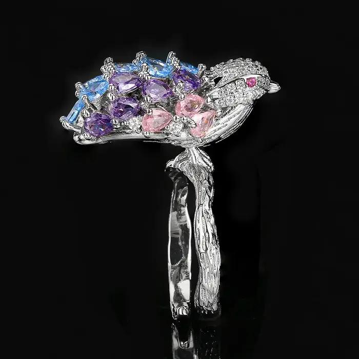 Bague Ajustable Arc-en-ciel pour Femme