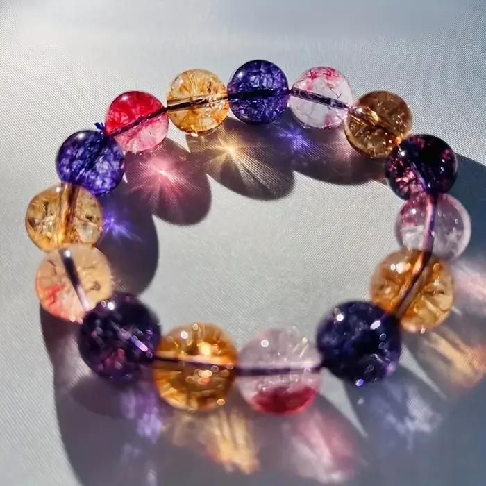 Bracelets en cristal pour hommes et femmes, accessoires perlés faits à la main