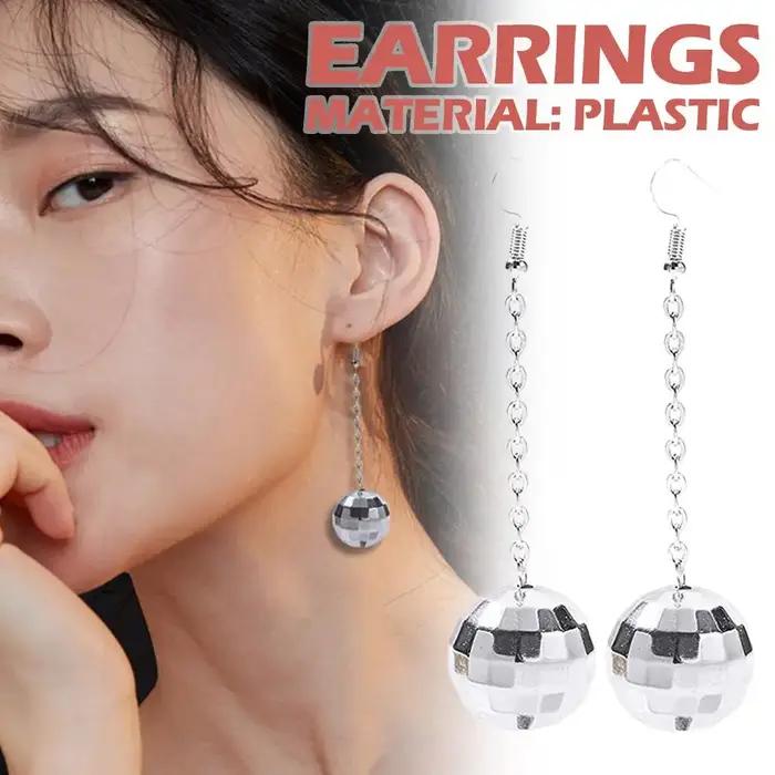Boucles d'oreilles rétro Chang Ball Dstresspour femmes