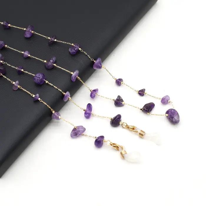 Charmant bijoux accessoires bouteille de parfum gravier chaîne en métal bijoux collier à faire soi-m