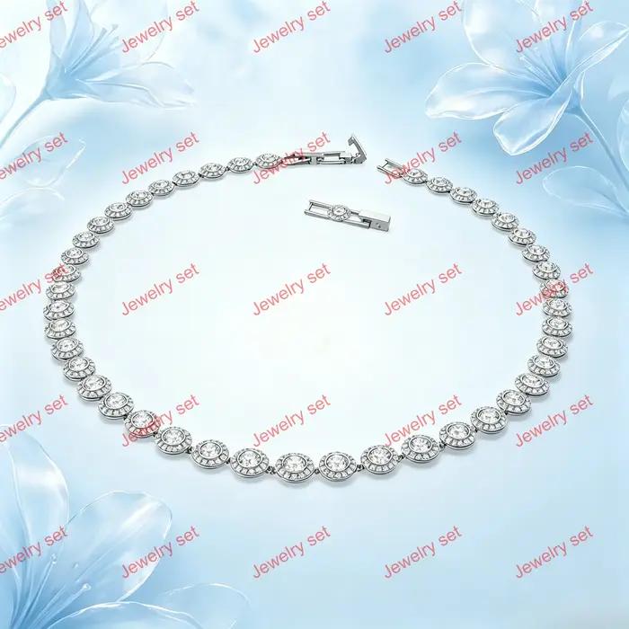 Collier Angelic-Conjunto avec détails de coupe ronde