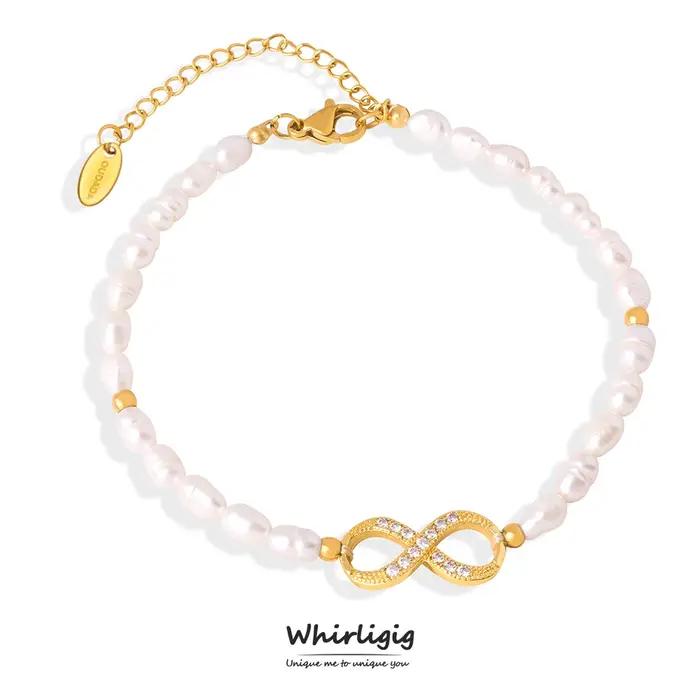 Magnifique bracelet jonc pour femme plaqué or n° 8 bijoux de luxe en cuivre pour mariage et banquet