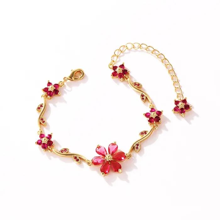 Nouveaux bracelets en forme de nœud papillon couleur rose rouge pour femmes