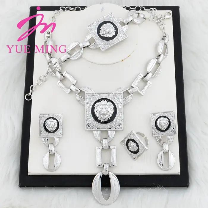 Ensembles de bijoux de tête de discussion plaqués or pour femmes