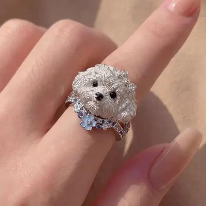 Bague Mignonne et Adorable en Forme de Nœud Papillon