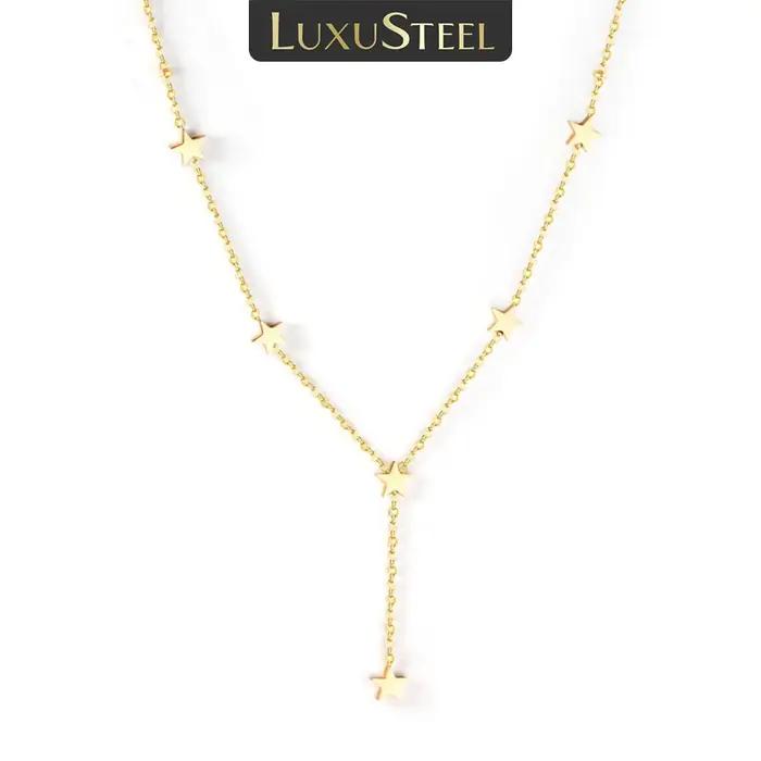 Collier Étoile en Acier Inoxydable pour Femme et Fille