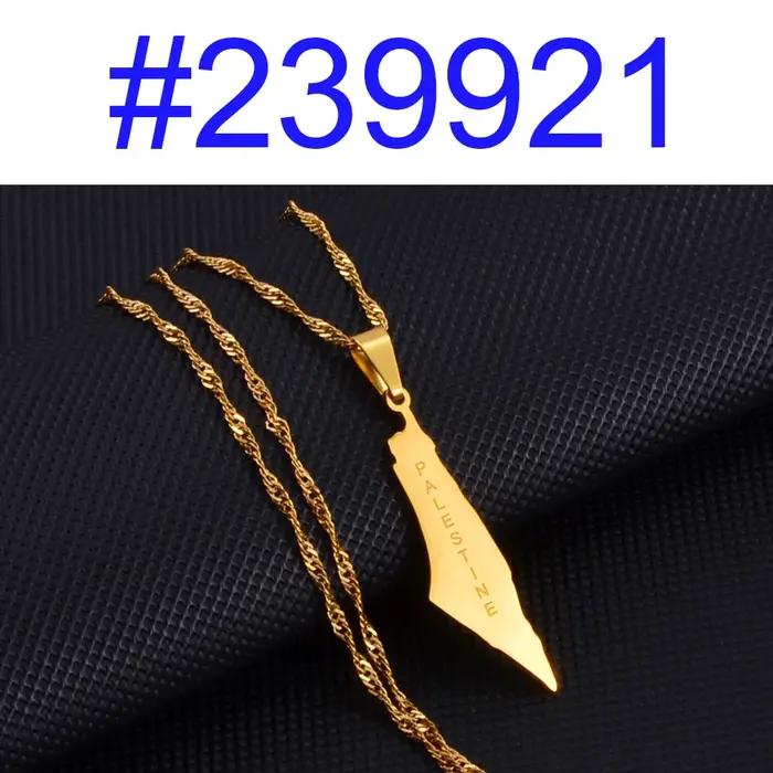 Colliers avec pendentif et chaîne Palestine pour femmes et filles @ 239921