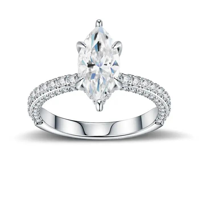 WUIHA – bague de fiançailles en argent Sterling 100% 925