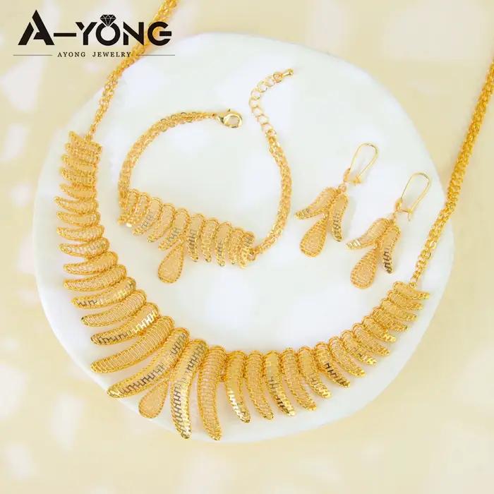 Ensemble de bijoux de mariage en or ethnique kurde de luxe