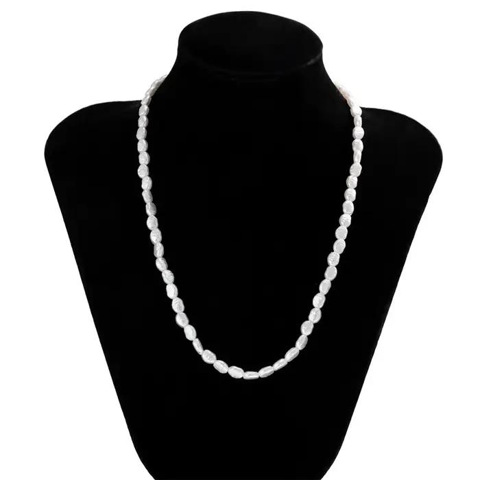 Collier de perles aliennes baroques pour hommes et femmes