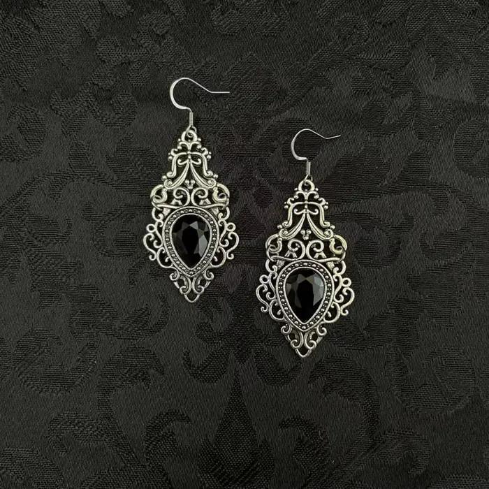 Boucles d'oreilles gothiques Victoria en filigrane celtique