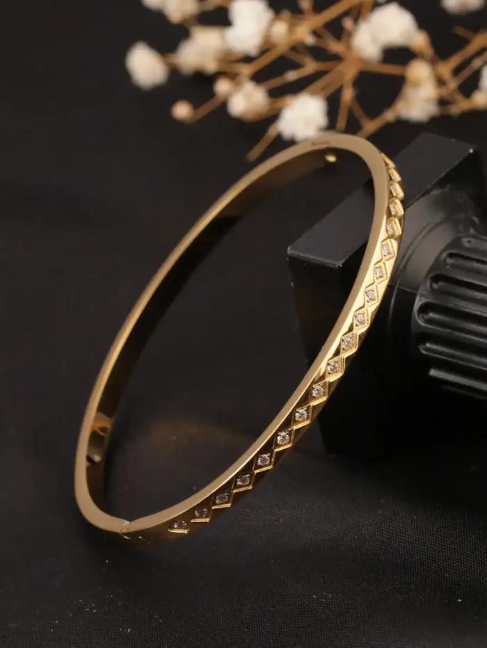1 bracelet géométrique en forme de losange européen et américain avec strass