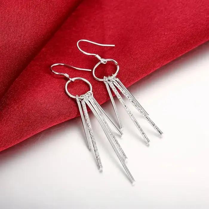 Boucles d'oreilles en argent sterling 925 mignonnes et romantiques pour femmes, occasions spéciales et tous les jours