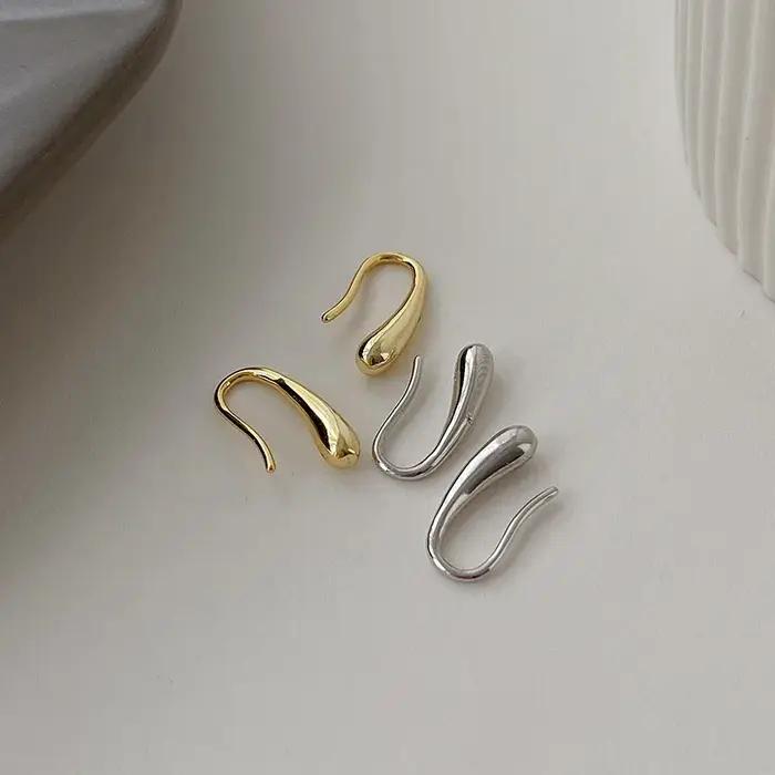 Boucles d'oreilles en argent Sterling 925 en forme de goutte d'eau pour femmes
