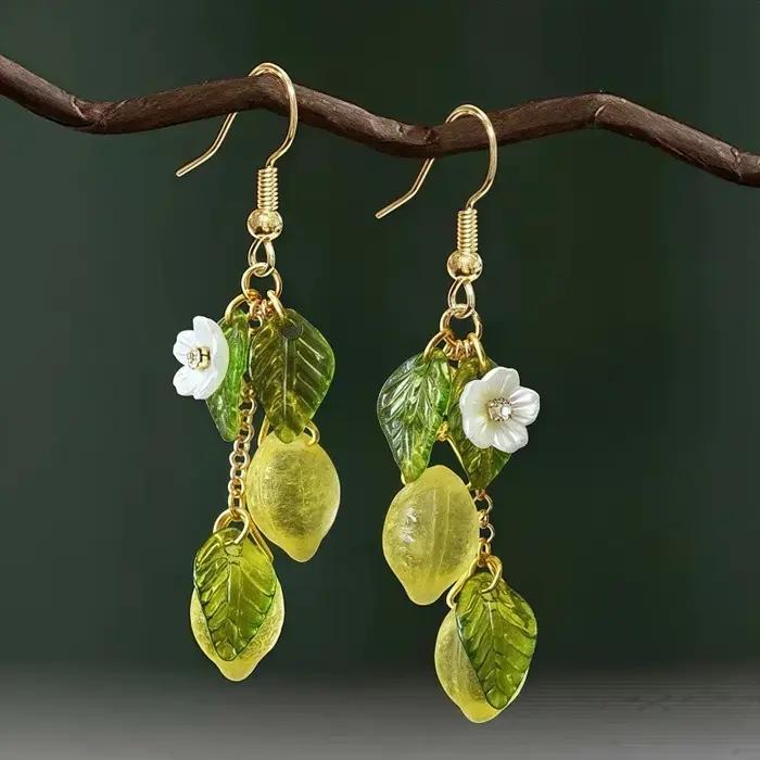 Boucles d'oreilles en verre légères