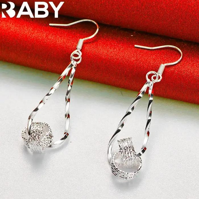 URBABY 925 boucles d'oreilles géométriques en argent Sterling pour les femmes charme tendance cadeaux d'anniversaire mode fête bijoux fins
