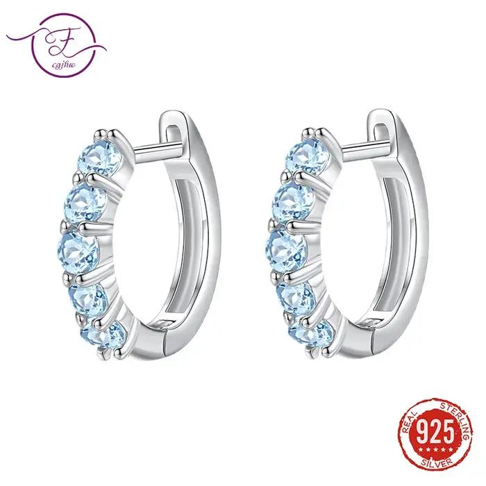 Boucles d'oreilles de luxe en argent Sterling S925 pour femmes