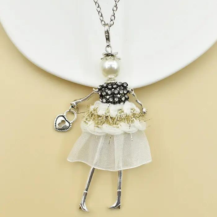 Collier de poupée féerique, chaîne de chandail, pendentif mignon, figure de dessin animé, bijoux fantaisie pour femmes et filles occasions spéciales