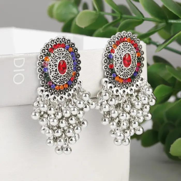 Kolczyki-Boucles d'oreilles rondes en biscuits pour femmes