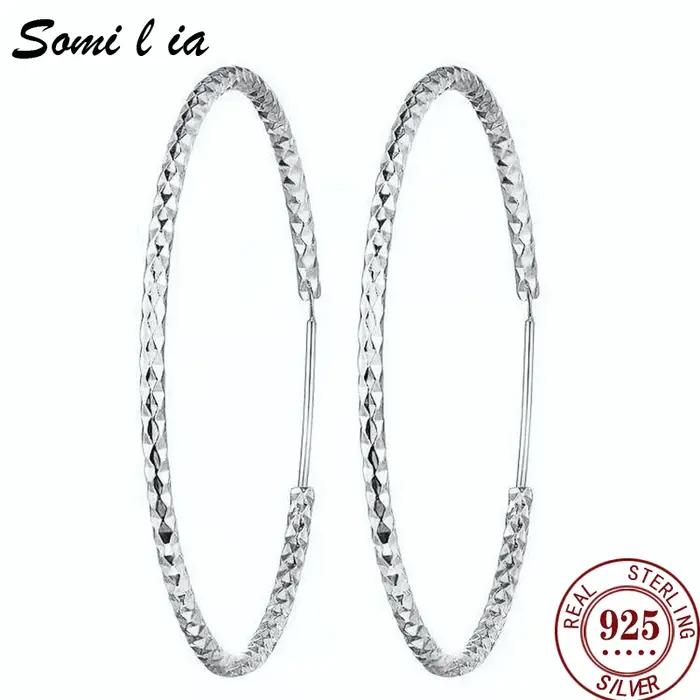 Boucles d'oreilles créoles à la mode pour femmes, argent sterling 925, dorure 24 carats, design moderne, audace et élégance, pour parties, anniversaires, cadeaux romantiques