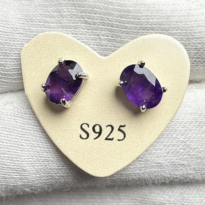 Argent 925 Prestyle Boucles d'oreilles pour femmes avec pierre naturelle