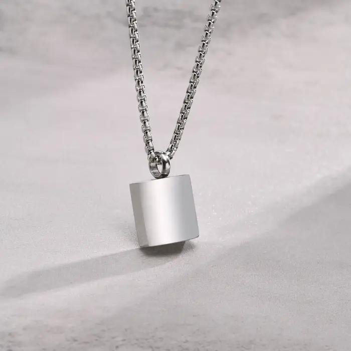 Collier initial personnalisé pour hommes, acier inoxydable lettre majuscule alphabets A-Z pendentif,