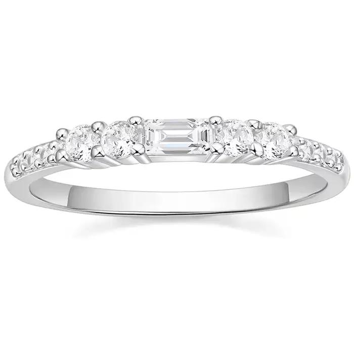 Monkton-Bague minimaliste en argent pour femme, bijou de fiançailles et de mariage, haute qualité