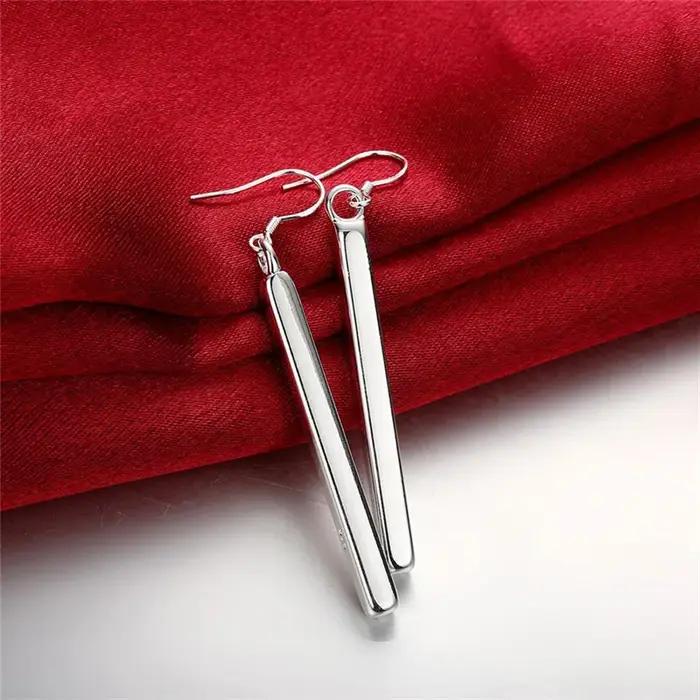 Boucles d'oreilles tendance en argent sterling 925 de haute qualité