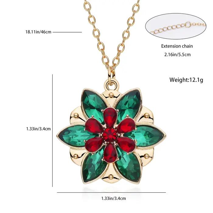 Harong nouvelle mode cristal fleur Anastasia femmes collier Vintage Elsa princesse ensemble à Paris pendentif Cosplay bijoux