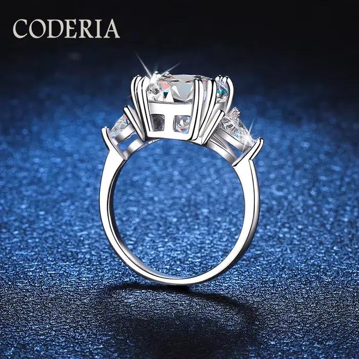 Bague en mousseline de luxe en argent regardé 5.0