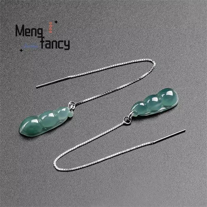 Boucles d'oreilles en jadéite naturelle