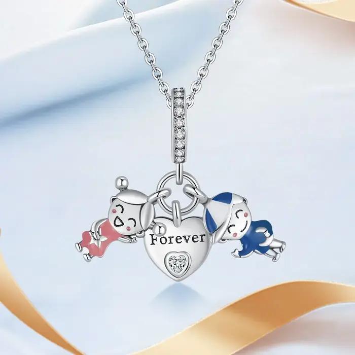 Breloques Pendentifs Carrousel en Argent 925 pour Bracelets Originaux