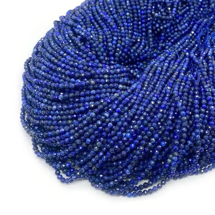 Perles Rondes en Pierre Naturelle de Lapis Lazuli