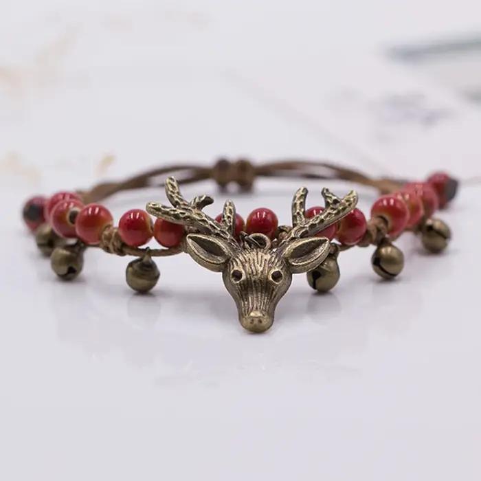 Bracelet petit fauve en céramique d'élan pour femmes