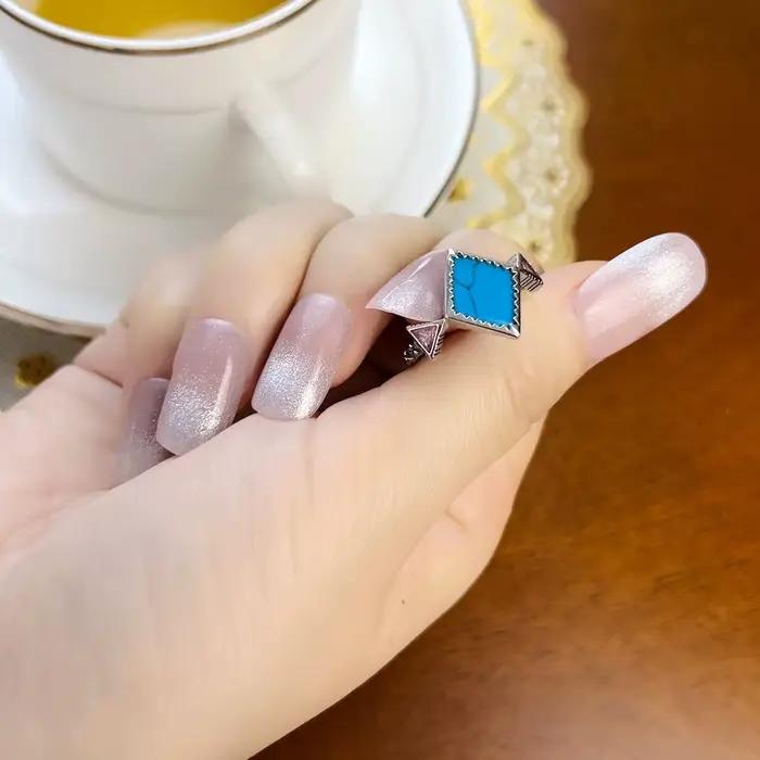 Bague Zig Zag nacre ormeau tout nouveau Style européen beau bon bijoux pour les femmes cadeau d'été en argent Sterling