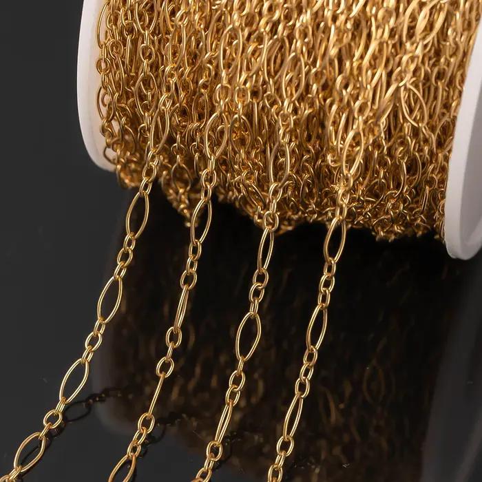 Collier en acier inoxydable de 1 mètre pour femmes bracelets artisanat bijoux accessoires matériaux polyvalents