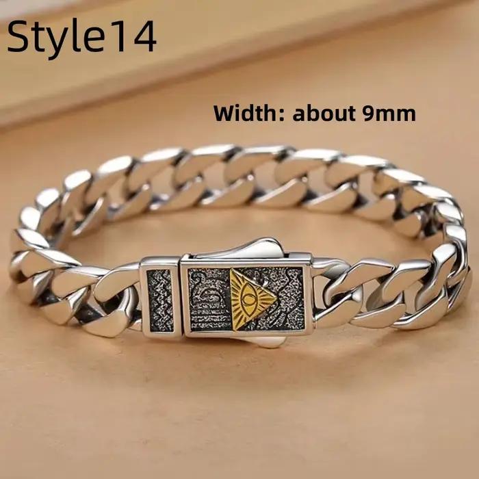 Bracelet brillant en argent S925 pour homme et femme, tissé à la main, simple, chaîne, tout, classique, mode, largeur 3/4mm, 5mm, 6mm, nouveau