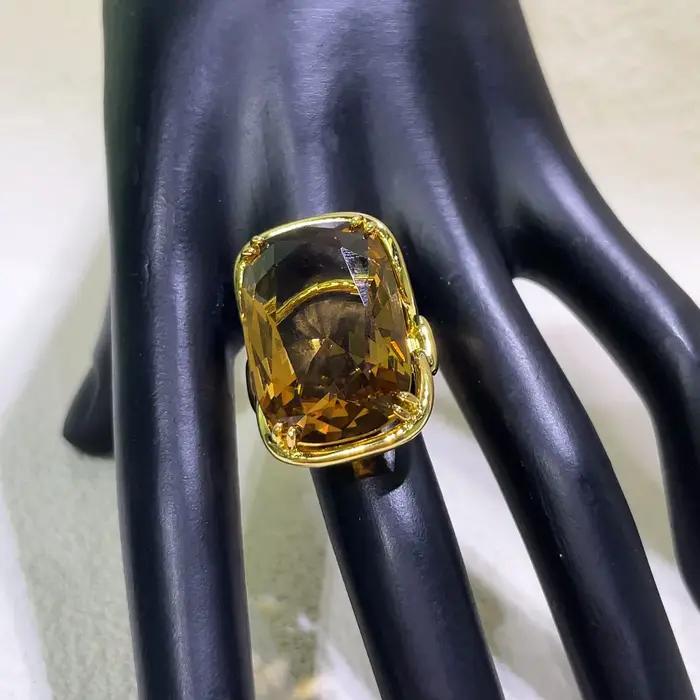 Bague en argent sterling 925 sertie de pierres précieuses agate abricot ambre argent beige bleu bleu marine bronzage brun brun foncé corail cannelle champagne clair pour femmes occasions spéciales