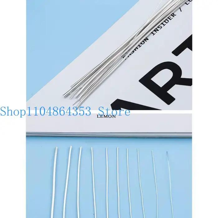 Fil d'argent 925 pour fabrication bijoux, outils et équipements de joaillerie, fil facile à façonner, pour bijoux personnalisés occasions spéciales