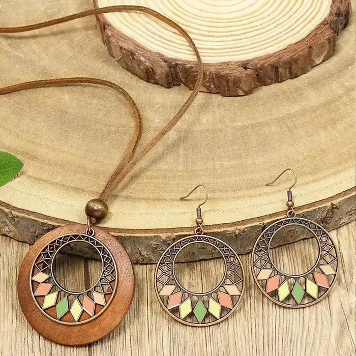 Boho Vacation-Ensemble de bijoux géométriques pour femmes