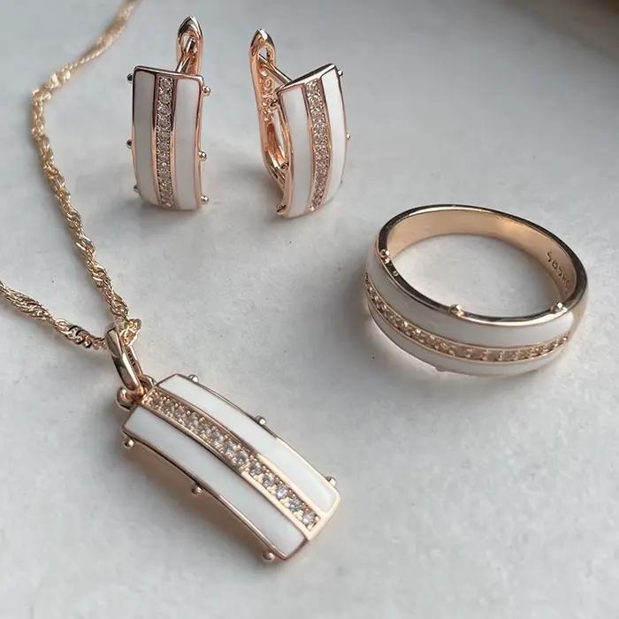 SYOUJYO – boucles d'oreilles pavées en Zircon naturel pour femmes