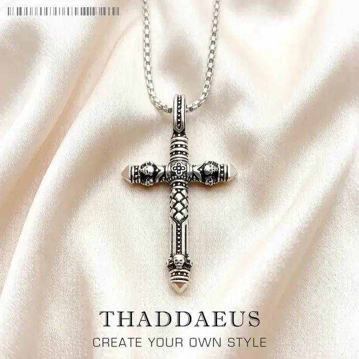 Collier à maillons noirs croisés, chaîne flambant neuve, Bijoux à la mode, plaqué Rhodium européen,
