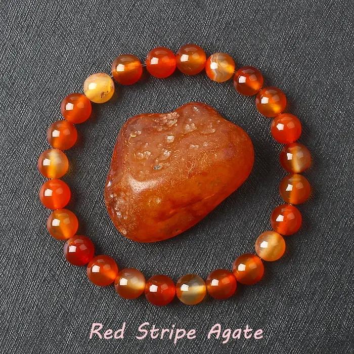 Bracelet de perles d'Amazonite original en pierre naturelle corde extensible pour femmes et hommes bijou de soulagement de la douleur fait à la main tracker de fitness sommeil et humeur