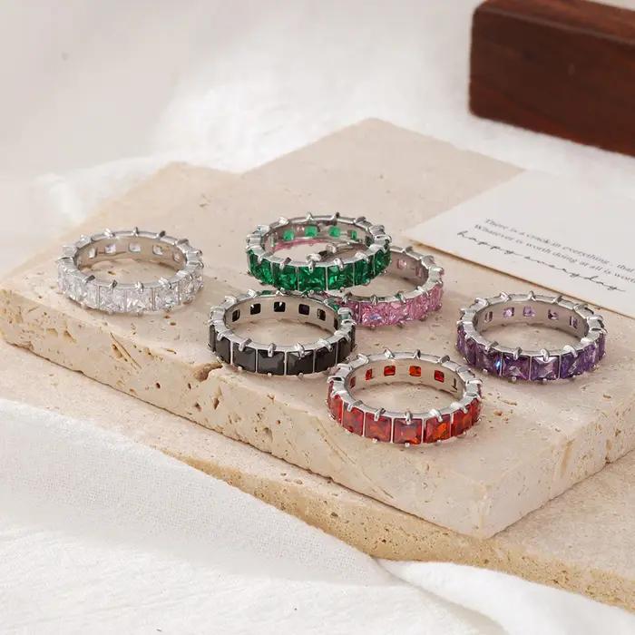 Bague en acier inoxydable pour femme