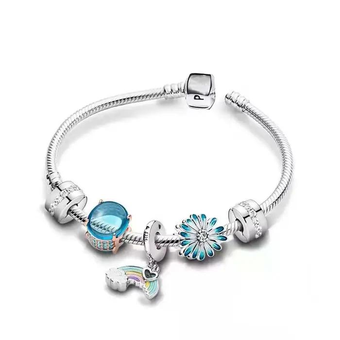 Bracelets à main en argent Sterling 2025 Original pour femmes