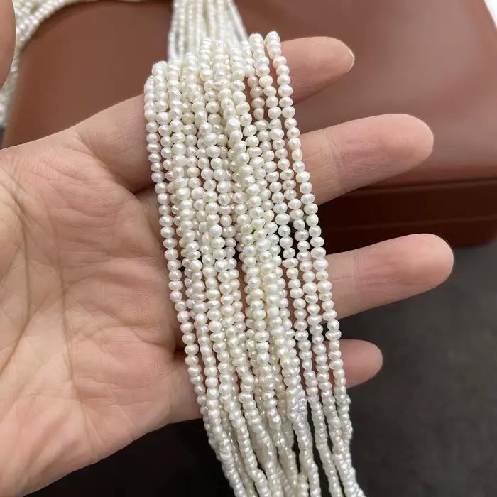 Perle d'eau douce naturelle, perle pomme de terre pour la fabrication de bijoux, accessoire pour collier, boucles d'oreilles, bracelet, DIY