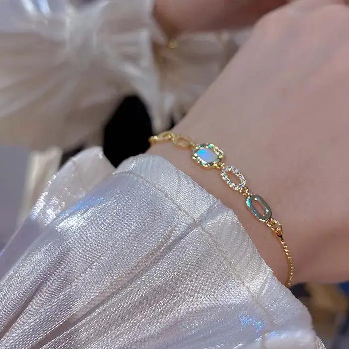 Bracelets de luxe en chaîne de Zircon pour femmes