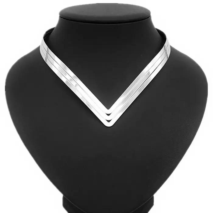 Collier géométrique en métal or rouge-marron style bohème vintage pour femmes occasions spéciales