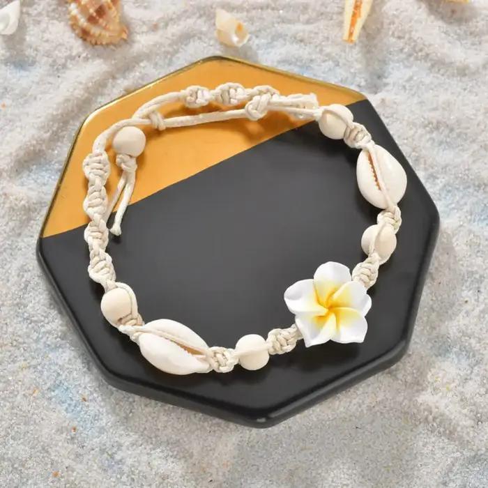 Bracelet de cheville Bohème en coquille de mer avec motif de fée pour femmes pour les occasions spéciales pieds nus plage shopping voyage fête