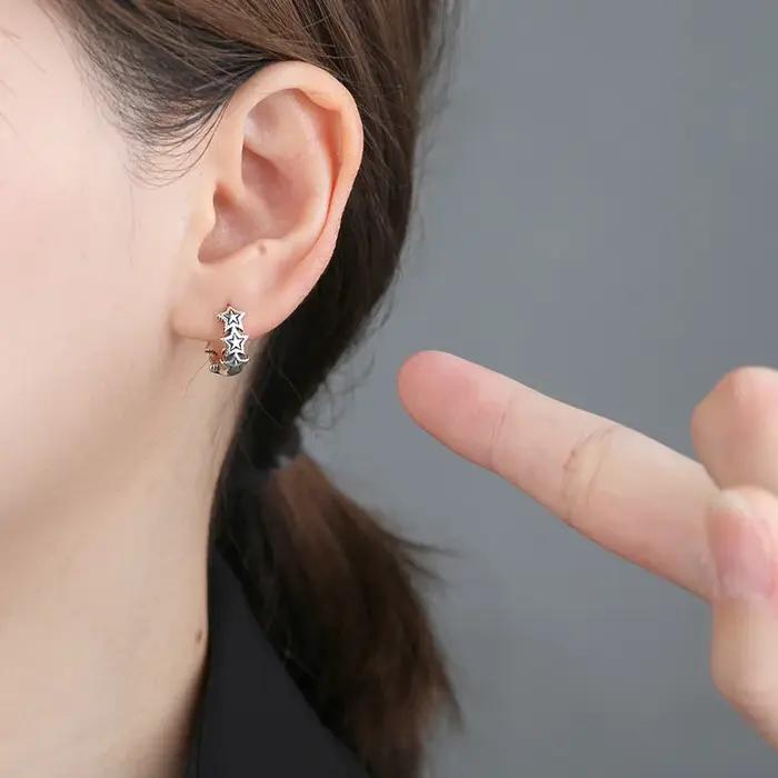 REETI – boucles d'oreilles en argent Sterling 925